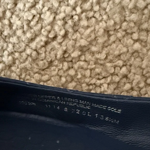 Tory Burch Dark Blue Quilted Flats with Gold Emblem - Picture 8 of 8